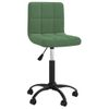 Silla De Comedor Giratoria De Terciopelo Verde Oscuro Vidaxl