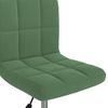 Silla De Comedor Giratoria De Terciopelo Verde Oscuro Vidaxl