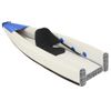 Kayak Inflable Poliéster Azul 375x72x31 Cm Vidaxl