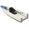 Kayak Inflable Poliéster Azul 424x81x31 Cm Vidaxl