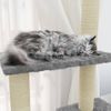 Rascador Para Gatos Con Postes De Sisal Gris Claro 155 Cm Vidaxl