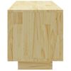 Mueble De Tv De Madera Maciza De Pino 110x30x33,5 Cm