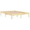 Estructura De Cama Madera De Pino Doble Ru 135x190 Cm