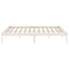 Estructura De Cama Madera Pino Blanca Doble Ru 135x190 Cm