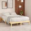 Estructura De Cama De Madera Maciza De Pino 140x190 Cm