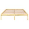 Estructura De Cama De Madera Maciza De Pino 140x190 Cm