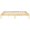 Estructura De Cama De Madera Maciza De Pino 140x190 Cm