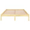 Estructura De Cama De Madera De Pino Maciza 160x200 Cm