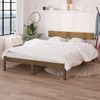 Estructura De Cama Madera Maciza Pino Marrón Miel 160x200 Cm Vidaxl