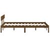 Estructura De Cama Madera Maciza Pino Marrón Miel 160x200 Cm Vidaxl