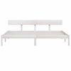 Estructura De Cama Madera Maciza Blanco Super King 180x200 Cm Vidaxl