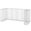 Muro Gaviones Para Contenedor Basura Galvanizado 254x100x110 Cm Vidaxl