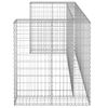 Muro Gaviones Para Contenedor Basura Galvanizado 254x100x110 Cm Vidaxl