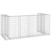 Muro Gaviones Para Contenedor Basura Galvanizado 254x100x110 Cm Vidaxl