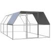 Jaula Gallinero De Exterior De Acero Galvanizado 3x6x2 M Vidaxl