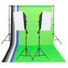 Kit Iluminación De Estudio Fotográfico Con Fondos Y Softboxes Vidaxl