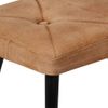 Sillón Orejero Con Reposapiés Cuero Auténtico Marrón Canela Vidaxl