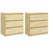 Mesitas De Noche 2 Uds Madera Maciza De Pino 60x36x64 Cm Vidaxl