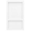 Hornacina De Ducha 2 Compartimentos Blanco Brillo 41x51x10 Cm Vidaxl