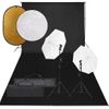 Kit De Estudio Fotográfico Con Set De Luces, Fondo Y Reflector Vidaxl