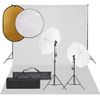 Kit De Estudio Fotográfico Con Set De Luces, Fondo Y Reflector Vidaxl