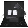 Kit De Estudio Fotográfico Con Set De Luces Y Fondo Vidaxl