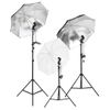 Kit De Estudio Fotográfico Con Set De Luces Y Fondo Vidaxl