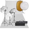 Kit De Estudio Fotográfico Con Set De Luces, Fondo Y Reflector Vidaxl