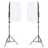 Kit De Estudio Fotográfico Con Set De Luces Y Fondo Vidaxl