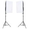 Kit De Estudio Fotográfico Con Set De Luces Y Fondo Vidaxl