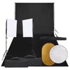 Kit De Estudio Fotográfico Con Set De Luces, Fondo Y Reflector Vidaxl