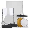 Kit De Estudio Fotográfico Con Set De Luces, Fondo Y Reflector Vidaxl