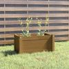 Jardinera De Madera Maciza De Pino Marrón Miel 60x31x31 Cm Vidaxl