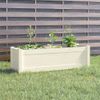 Jardinera De Madera Maciza De Pino Blanco 100x31x31 Cm Vidaxl