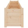 Jardinera De Madera Maciza De Pino 200x31x31 Cm Vidaxl