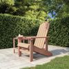 Silla De Jardã­n Adirondack Hdpe Marrã³n Vidaxl