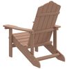 Silla De Jardã­n Adirondack Hdpe Marrã³n Vidaxl