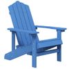 Silla De Jardã­n Adirondack Hdpe Azul Agua Vidaxl