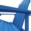 Silla De Jardã­n Adirondack Con Reposapiã©s Hdpe Azul Aguamarina Vidaxl