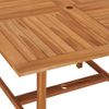 Mesa De Comedor De Jardín Madera Maciza De Teca 110x110x75 Cm Vidaxl