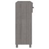 Mesa Consola Hamar Madera Maciza De Pino Gris Claro 90x35x90 Cm Vidaxl