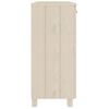 Aparador Hamar Madera De Pino Maciza Marrón Miel 85x35x80 Cm Vidaxl