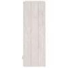 Aparador Superior Hamar Madera Maciza Pino Blanco 85x35x100 Cm Vidaxl