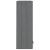 Aparador Superior Hamar Pino Macizo Gris Oscuro 85x35x100 Cm Vidaxl