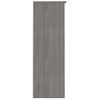 Aparador Superior Hamar Pino Macizo Gris Claro 85x35x100 Cm Vidaxl