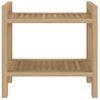 Mesa Auxiliar De Baño Madera Maciza De Teca 45x30x45 Cm Vidaxl