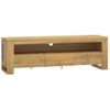 Mueble De Tv Madera Maciza De Teca 110x30x35 Cm Vidaxl