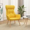 Sillón De Relax De Tela Amarillo Mostaza Vidaxl