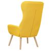 Sillón De Relax De Tela Amarillo Mostaza Vidaxl