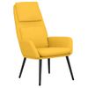 Sillón De Relax De Tela Amarillo Mostaza Vidaxl